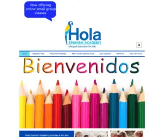 Holaspanishacademy.com(Hola Spanish Academy) Screenshot