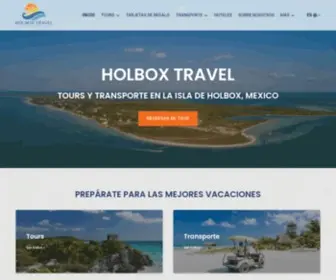 Holboxtravel.com.mx(Viajes Holbox) Screenshot