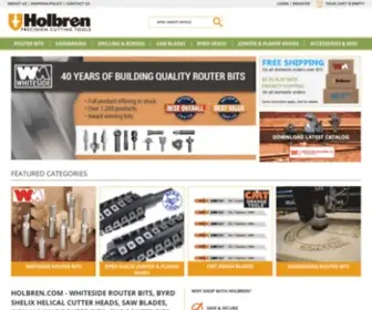 Holbren.com(Whiteside Router Bits) Screenshot