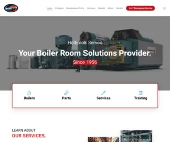 HolbrookservCo.com(Commerical & Industrial Boiler Service & Sales) Screenshot