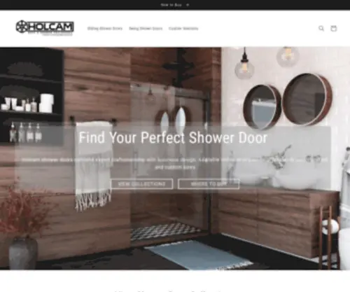 Holcam.com(Holcam Bath & Shower Enclosures) Screenshot