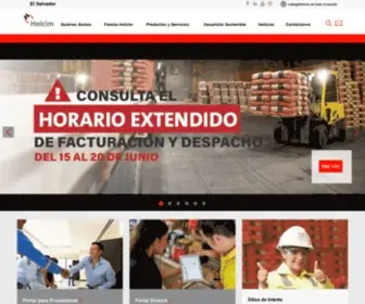 Holcim.com.sv(Holcim El Salvador) Screenshot