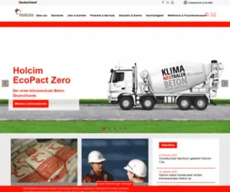 Holcim.de(Holcim Deutschland) Screenshot