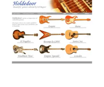 Holdedoor.com(Beautiful guitars selected by Ed Regoor) Screenshot