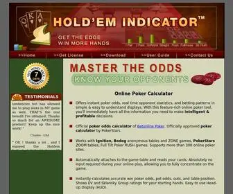Holdemindicator.com Screenshot