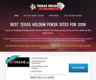 Holdemrealmoney.com(Texas Holdem Real Money) Screenshot