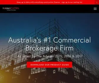 Holdencapital.com.au(Construction Finance) Screenshot