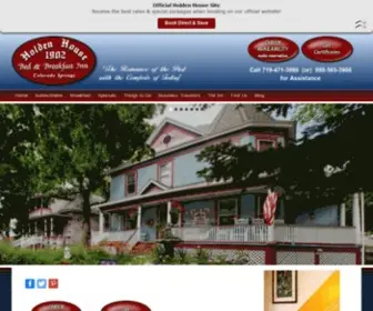 Holdenhouse.com(Holden House 1902 Bed and Breakfast) Screenshot