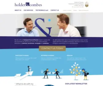 Holderandcombes.co.uk(Certified Financial Planners) Screenshot