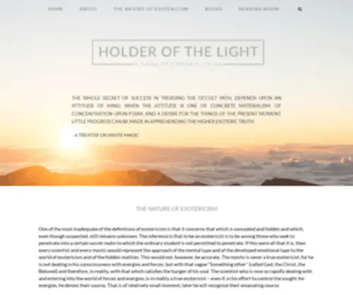 Holderofthelight.com(holderofthelight) Screenshot