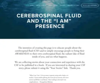 Holdingspace.com(Dr. Mauro Zappaterra's website on our cerebrospinal fluid (CSF)) Screenshot
