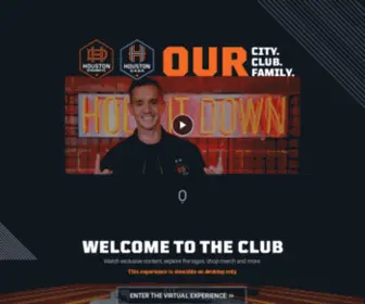 Holditdownfc.com(Meet The New Houston Dynamo FC) Screenshot