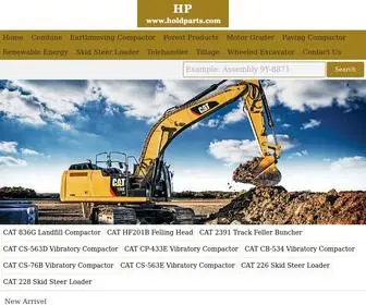 Holdparts.com(Professional Caterpillar Spare Parts Offer) Screenshot