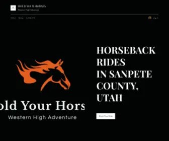 Holdyourhorseshighadventure.com(Horse riding) Screenshot