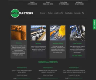 Holemasters.co.uk(Holemasters Demtech Diamond Drilling Specialists) Screenshot