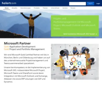 Holert.com(Microsoft Partner für Projekt) Screenshot