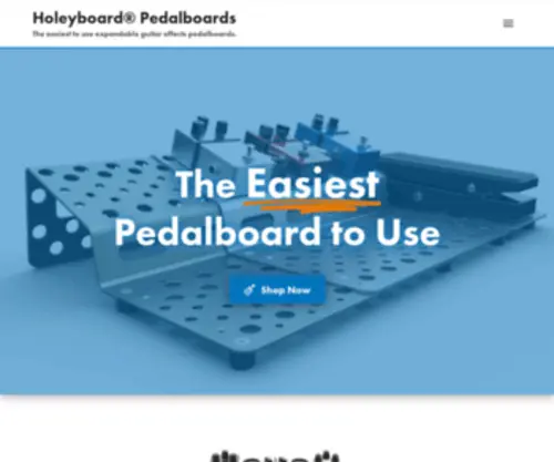 Holeyboardpedalboards.com(The easiest to use guitar effects pedalboards) Screenshot