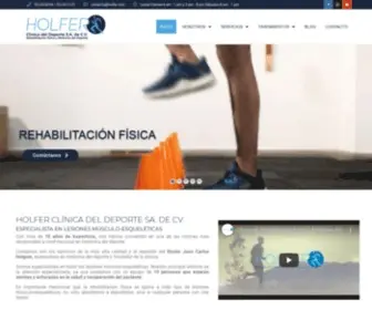 Holfer.com(Clínica del Deporte) Screenshot