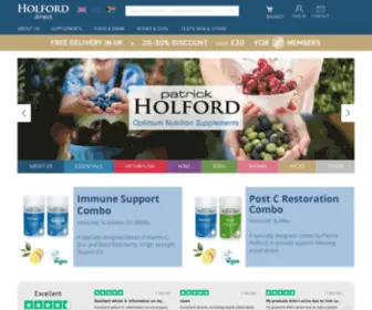 Holfordirect.com(Buy Patrick Holford Supplements and Patrick Holford Books from HolfordDirect.com) Screenshot