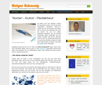 Holger-Schossig.de(Holger Schossig) Screenshot