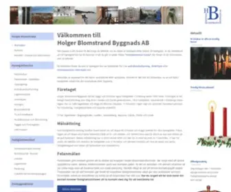Holgerblomstrand.se(Holger Blomstrand Byggnads AB) Screenshot