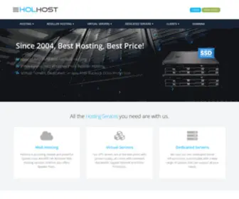 Holhost.com(Hosting Solutions since 2004) Screenshot