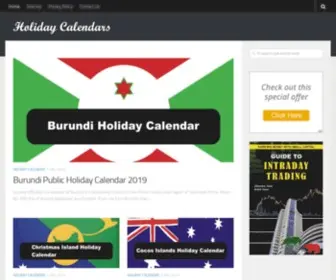 Holiday-Calendar.com(2019 Holiday Calendar) Screenshot