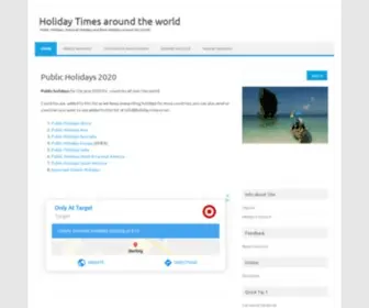 Holiday-Times.com(Public Holidays) Screenshot