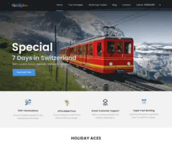 Holidayaces.com(Book Affordable Holiday Tours and Packages with Holidayaces) Screenshot