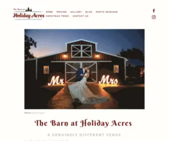 Holidayacresevents.com(This unique farm wedding venue in Houston) Screenshot