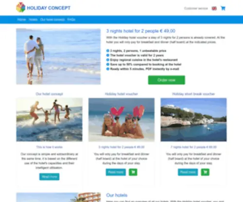 Holidayconcept.com(Holiday Concept) Screenshot
