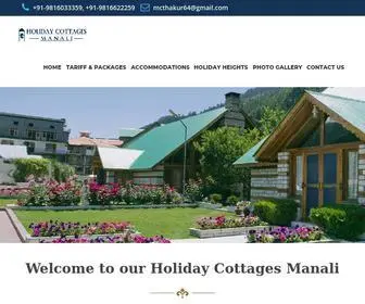 Holidaycottagesmanali.com(Honeymoon Hotel in Manali) Screenshot