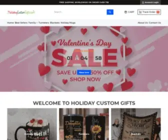 HolidaycustomGifts.com(Holiday custom gifts) Screenshot