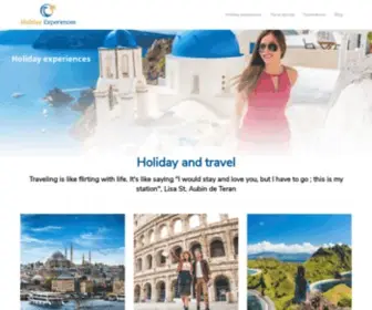 Holidayexperiences.net(Holiday experiences in the most unique destinations) Screenshot