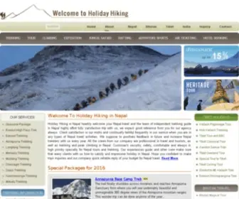 Holidayhiking.com(Independent Trekking Guide in Nepal) Screenshot