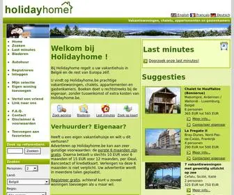 Holidayhome.be(Welkom bij Holidayhome) Screenshot