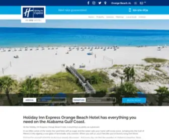 Holidayinnexpressorangebeach.com(Holiday Inn Express Orange Beach hotel) Screenshot