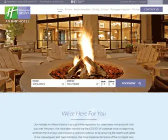 Holidayinnlakegeorge.com(The Holiday Inn Resort) Screenshot