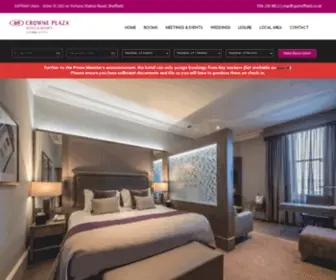 Holidayinnsheffield.co.uk(Crowne Plaza) Screenshot