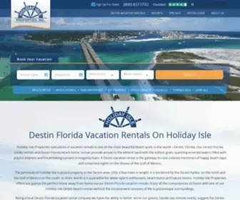 Holidayisle.net(Holiday Isle Properties) Screenshot