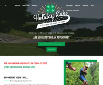 Holidaylake4H.com(The Holiday Lake 4H Educational Center) Screenshot