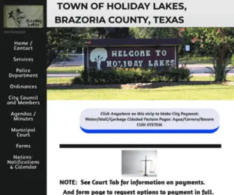 Holidaylakestexas.com(Town of Holiday Lakes Texas) Screenshot