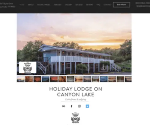 Holidaylodgetexas.com(The Holiday Lodge on Canyon Lake) Screenshot