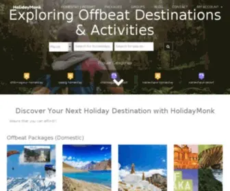 Holidaymonk.com(Bangalore Tours and Travel) Screenshot