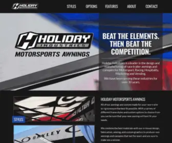 Holidaymotorsportsawnings.com(Holiday Industries Motorsports Awnings) Screenshot