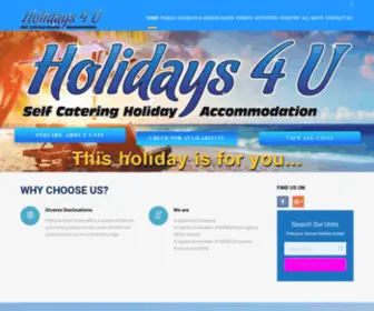 Holidays4U.co.za(Holidays 4 U) Screenshot