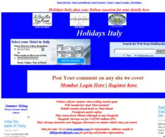 Holidaysitaly.com(Since 2005) Screenshot