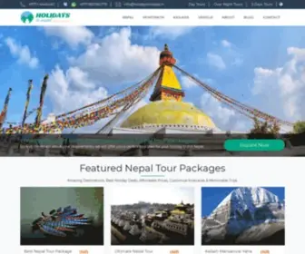 Holidaystonepal.in(Holidays to Nepal) Screenshot