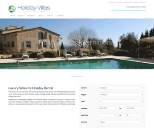 Holidayvillasinternational.com(Holiday Villas International) Screenshot