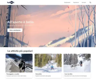 Holidoit.com(Prenota esperienze all'aperto nei posti più belli d'Italia) Screenshot